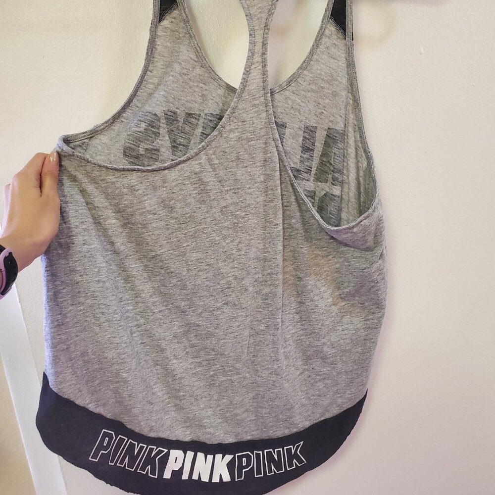 Victoria's Secret Pink Tank Top "Always Running Late" - Available until 4/19 - Picture 3 of 5